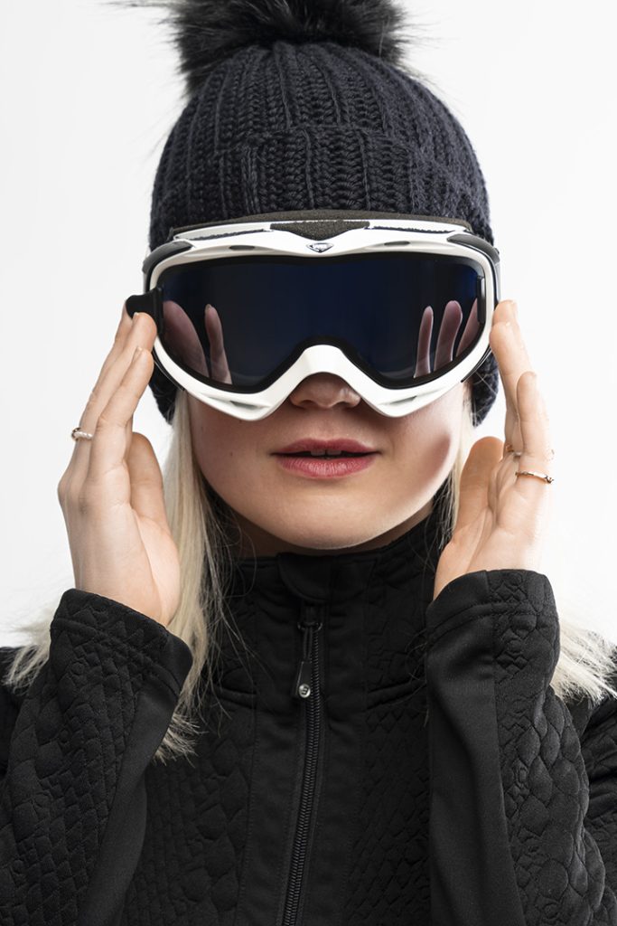Série photographie Megeve Malo GLAUS portraits ski montagne photo de mode