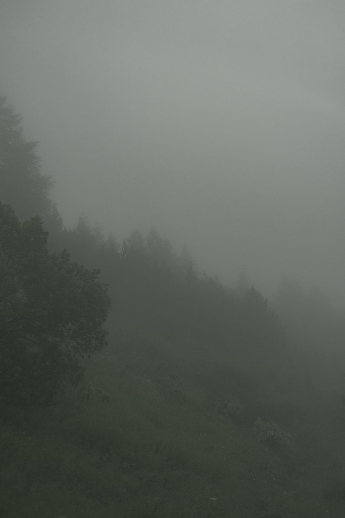 Foggy montain