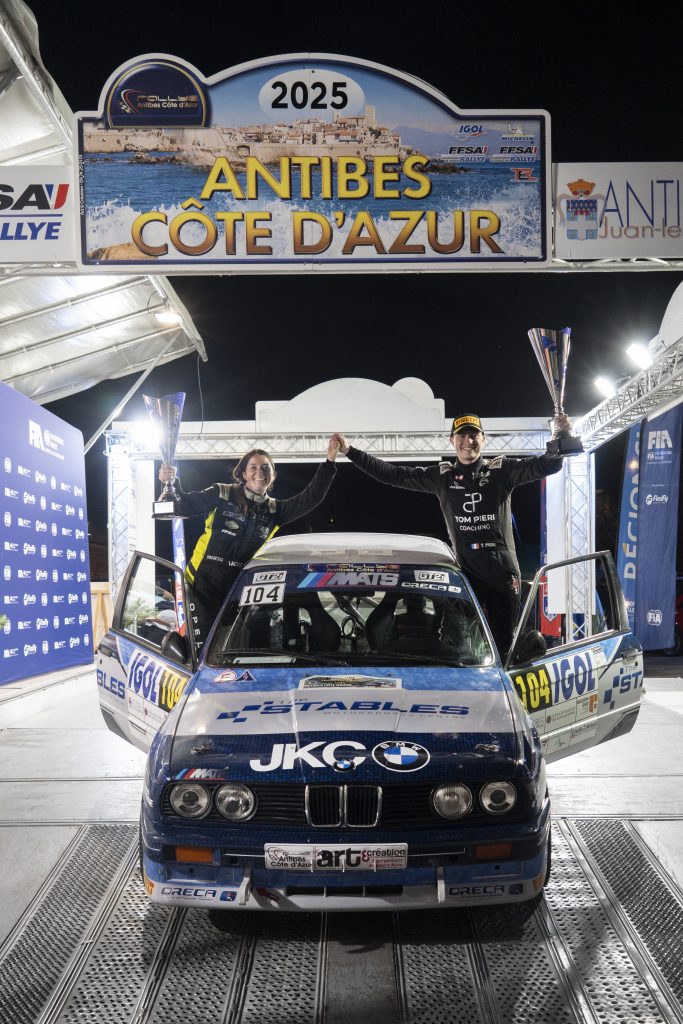 Tom Pieri et Marine Lacruz vainqueur du Rallye d'Antibes 2025