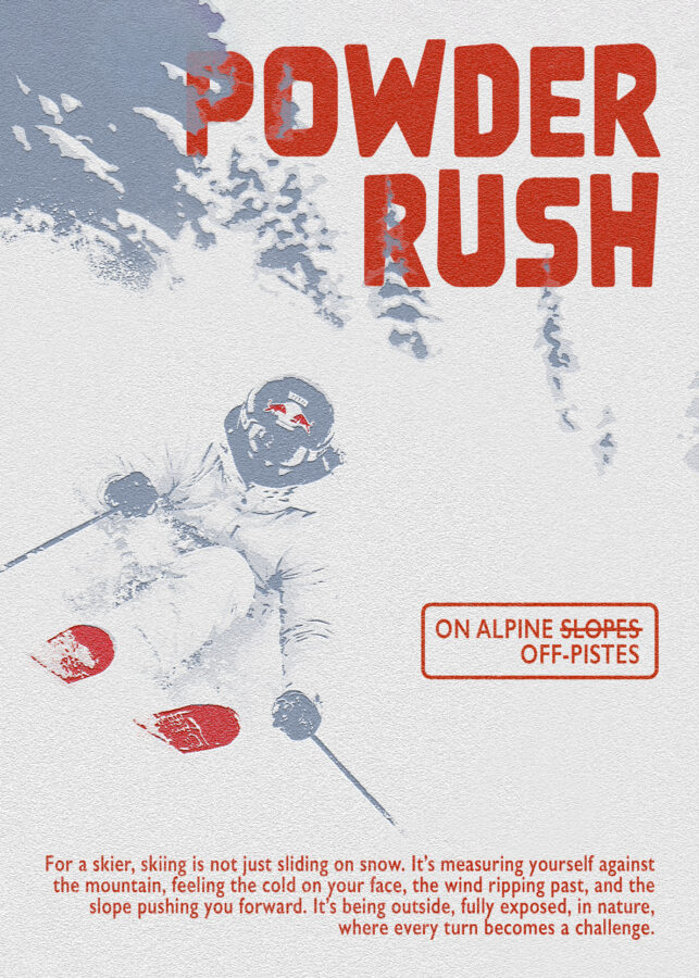Affiche powder rush ski